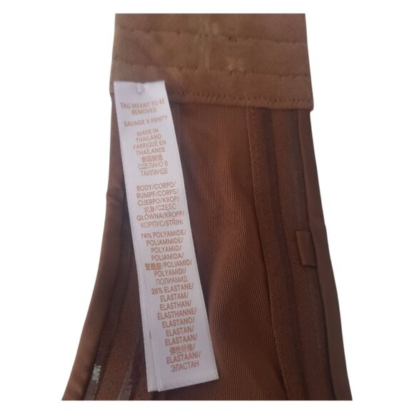 CT2064 Savage X Fenty Strapless Underwiire Brown Bra 36DD - Picture 8 of 9